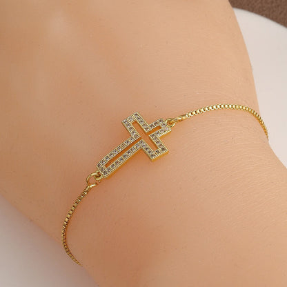 Pulseira Cruz Vazada