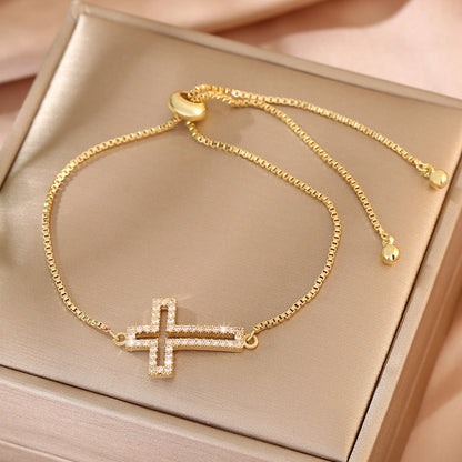 Pulseira Cruz Vazada